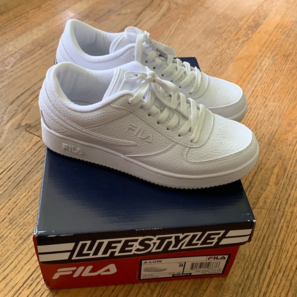 Fila A-low white sneakers Size 8